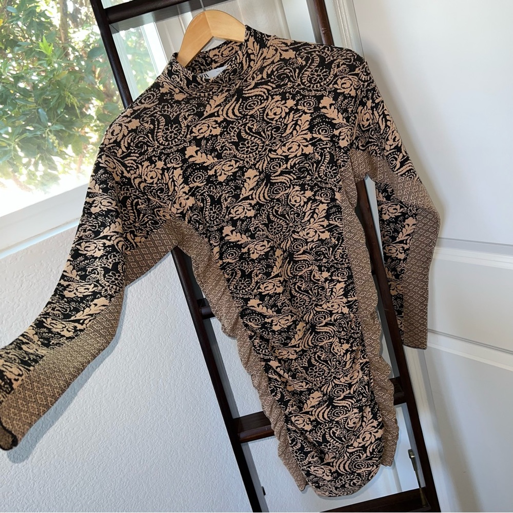•NEW• ZARA Jacquard Dress